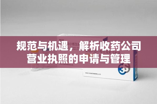 宁波规范与机遇，解析收药公司营业执照的申请与管理