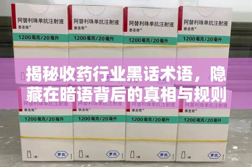 宁波揭秘收药行业黑话术语，隐藏在暗语背后的真相与规则