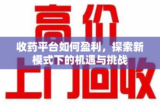 宁波收药平台如何盈利，探索新模式下的机遇与挑战